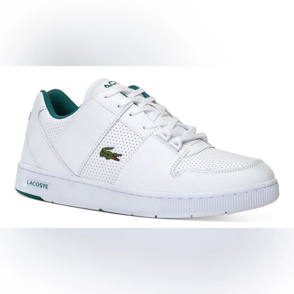 Lacoste Thrill 319 1 US SMA White Leather Sneakers Men’s Size 12 - Picture 1 of 12